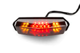 Tail Light with indicators LED Black Line universal 145x85mm