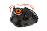 Gearbox Cover Stage6 R/T MK2 Piaggio with titanium bolts Black