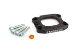 Base Plate intake manifold Stage6 360° 40mm AM6 / Derbi black
