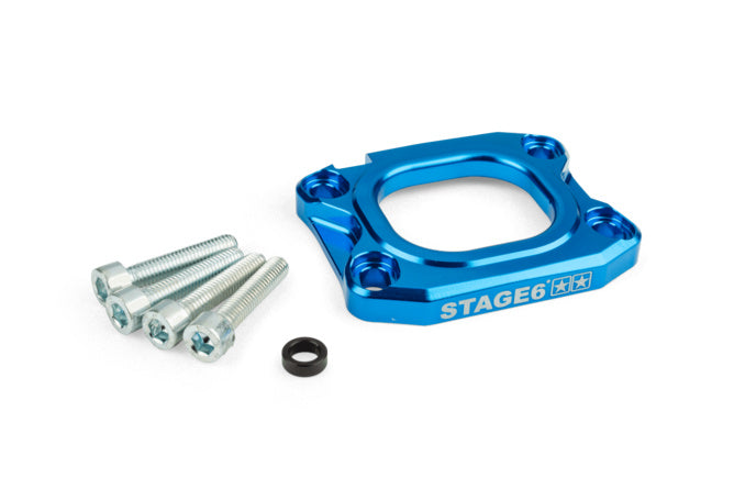 Basplatta insugningsmanifold Stage6 360° d.40mm AM6 / Derbi blå