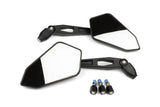 Mirror Set STR8 right + left road-legal black