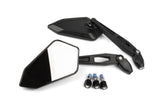 Mirror Set STR8 right + left road-legal black