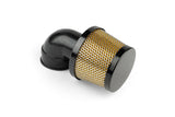 Air Filter conical with grille D.28 - 35mm straight black