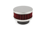 Air Filter 74mm type KN straight D.25-35mm chrome / red
