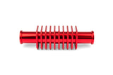 Flow Cooler square red aluminum