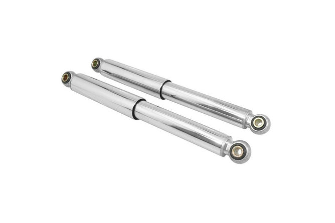 Stötdämpare (x2) 320mm krom Peugeot 103