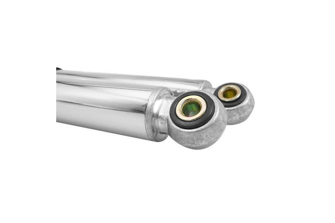 Stötdämpare (x2) 320mm krom Peugeot 103