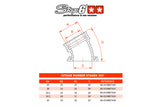 Intake Manifold Stage6 360° AM6 / Derbi orange for PWK 30 - 34mm