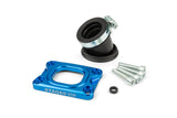 Intake Manifold Stage6 360° AM6 / Derbi blue for Mikuni TM24