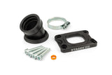 Intake Manifold Stage6 360° AM6 / Derbi black for PWK 19 - 28mm
