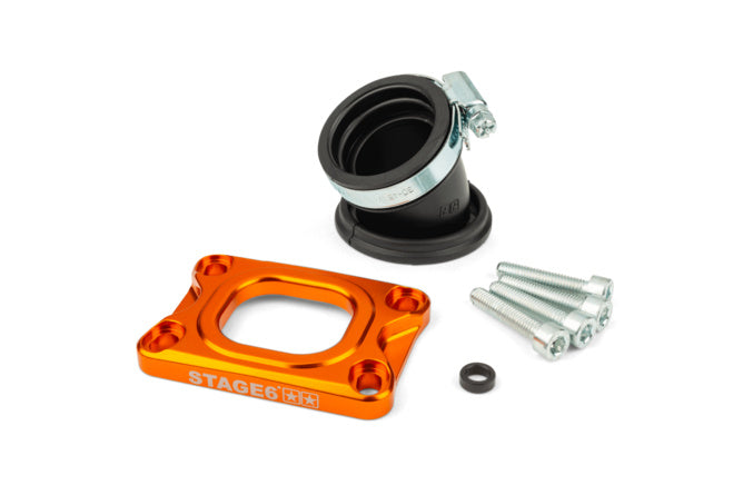 Insugningssamlare Stage6 360° AM6 / Derbi orange för PWK 19 - 28mm