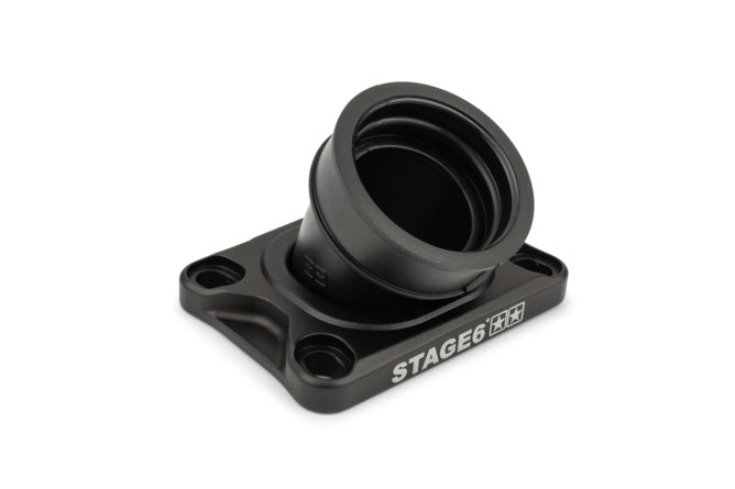 Insugningsrör Stage6 360° AM6 / Derbi svart för CP Evolution