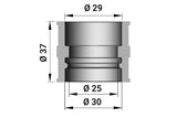 Rubber Adapter intake manifold, Dellorto PHBL 25