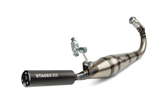 Avgassystem Stage6 StreetRace MBK 51 Svart