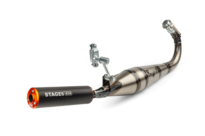 Avgassystem Stage6 StreetRace MBK 51 Orange / Black