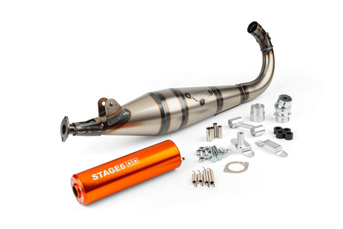 Avgassystem Stage6 StreetRace MBK 51 Orange