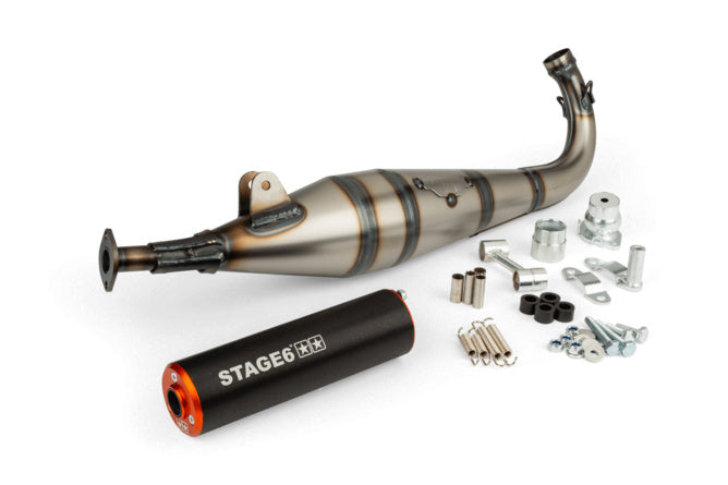 Avgassystem Stage6 StreetRace Peugeot 103 SP Orange / Svart