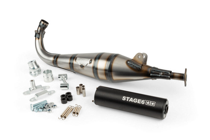 Avgassystem Stage6 StreetRace Peugeot 103 SPX Svart