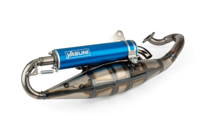 Avgassystem Yasuni R Peugeot liggande / Morini Blå