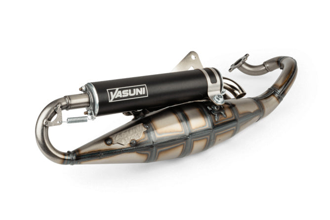 Avgassystem Yasuni R Derbi Atlantis / Peugeot horisontell AC svart