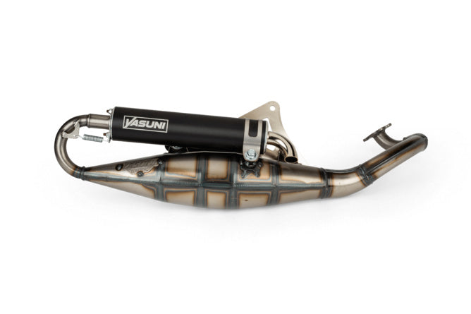 Avgassystem Yasuni R Derbi Atlantis / Peugeot horisontell AC svart