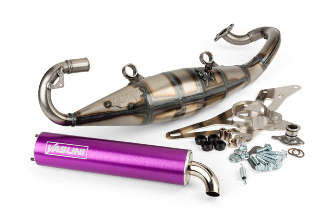 Avgassystem Yasuni R Peugeot liggande / Morini Lila