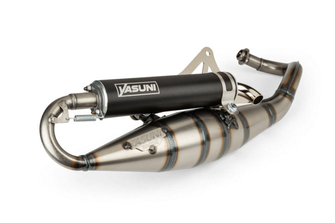 Avgassystem Yasuni R Svart Piaggio gata-godkänd