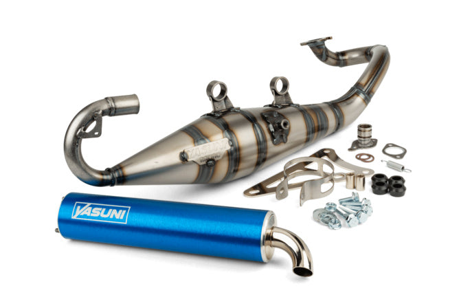 Avgassystem Yasuni R-Pro Minarelli horisontell Blå