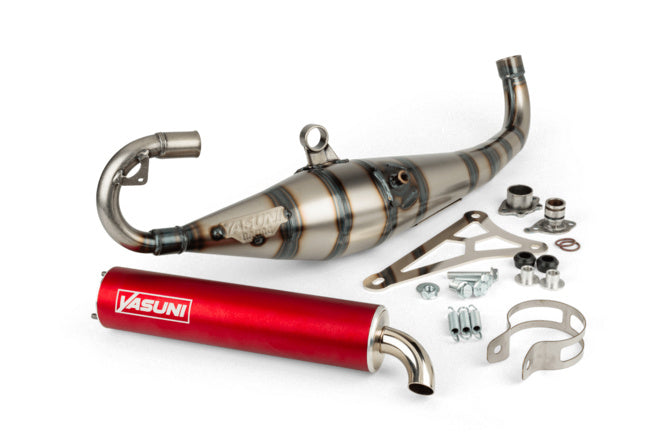 Avgassystem Yasuni C21 Minarelli horisontell röd