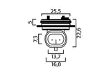 Bulb Socket Flösser 12V H1