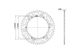 Sprocket Aluminum 52 Teeth for sprocket holder Doppler Open