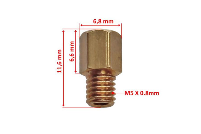Huvudmunstycke set x10 Mikuni TM / TMX / VM 68 - 85