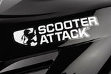 Sticker Scooter-Attack, white