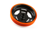 racing clutch bell with orange cooling fins 107mm piaggio peugeot interior