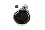 Tax Disc Holder round aluminium chrome