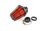 Air Filter Hexa angled 45 deg. d.35mm black / red