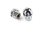Valve Caps Skull chrome
