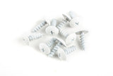 Fairing Screws M5x12 aluminium white (x 10)