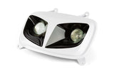 Headlight Mask (twin) white / black Yamaha BWu0027s after 2004