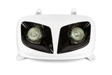 Headlight Mask (twin) white / black Yamaha BWu0027s after 2004