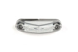 Tail Light Triangle universal white Lens with red LEDs (x6)