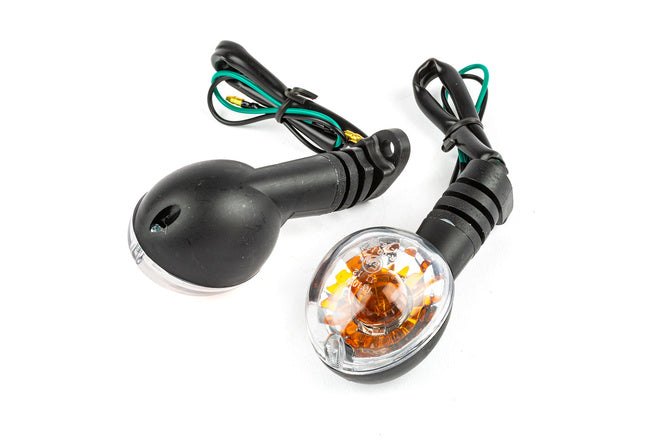 Blinkers OEM-kvalitet svart / vit Peugeot Ludix