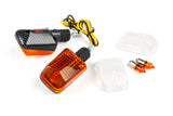 Indicators Mini Rectangle carbon / orange + white