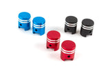Valve Caps Piston anodized blue