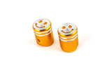 Valve Caps Smiley anodized gold