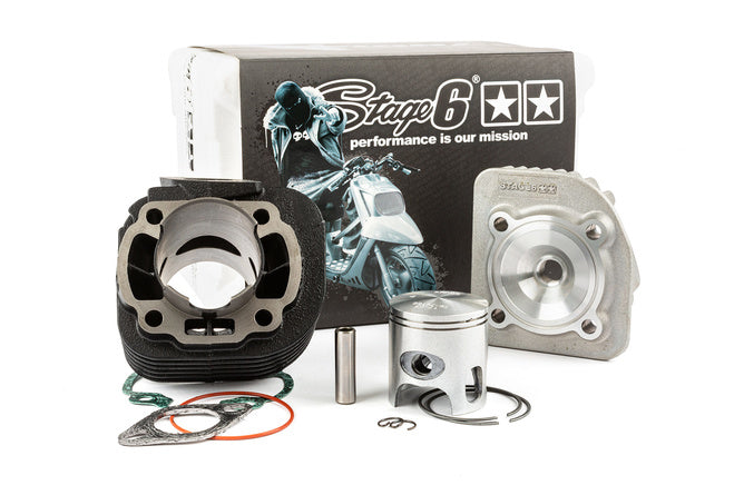 Cylinder Kit Stage6 70cc Streetrace gjutjärn Kina 2-takt AC 10mm pin