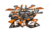 Graphic Kit Rieju MRT 2009 - 2021 Stage6 orange / black
