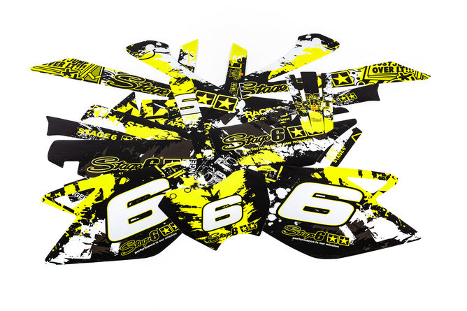 Grafik Kit Rieju MRT 2009 - 2021 Stage6 gul / svart