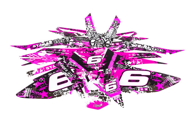 Grafikkit Beta RR 2011 - 2020 rosa / svart