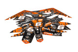 Graphic Kit Derbi Xtreme 2018 - 2020 orange / black